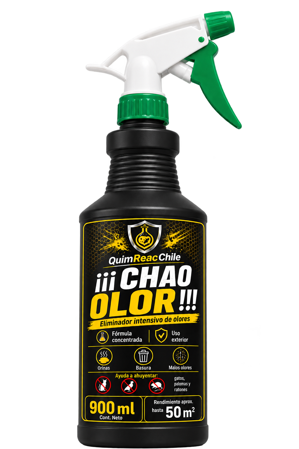 Envase real Chao Olor de 900 ml con pulverizador